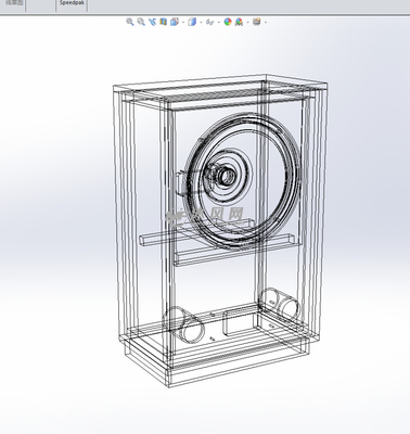 实木打造的音箱设计模型