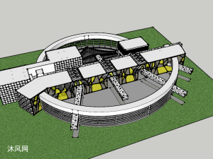 邻崖酒店概念方案设计 SU模型与图文解析