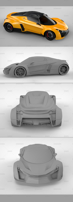 3D汽车模型图文设计 艺术、技术与创新的融合